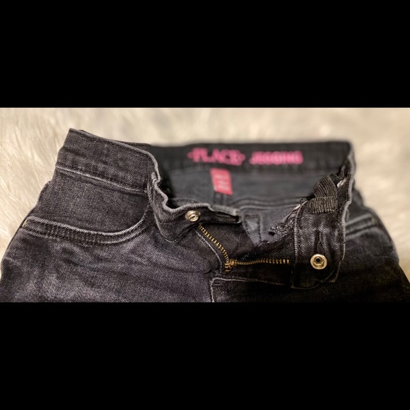 Black ripped Jegging Girls 6x/7 - Picture 6 of 8
